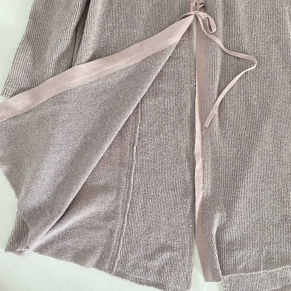 Vocal Cardigan XL Boho Hippie Duster Knit Sweater Lace‎ Open Front Western Mauve